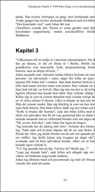 Kapitel 4 - Esplanaden