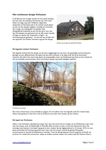 Het verdwenen dorpje Verhuizen - Mijn Gelderland