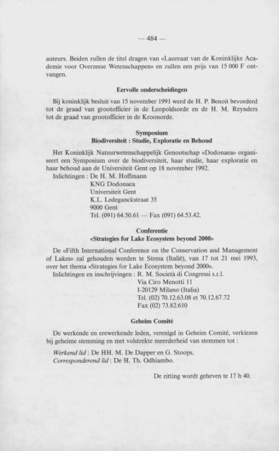 (1992) n°3 - Royal Academy for Overseas Sciences