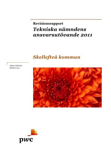 Revisionsrapport tekniska nämndens ansvarsutövande (pdf, nytt ...