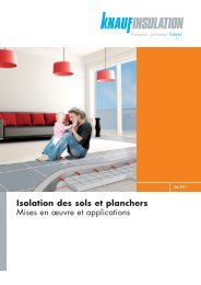 Isolation des sols et planchers Mises en œuvre et ... - Knauf Insulation