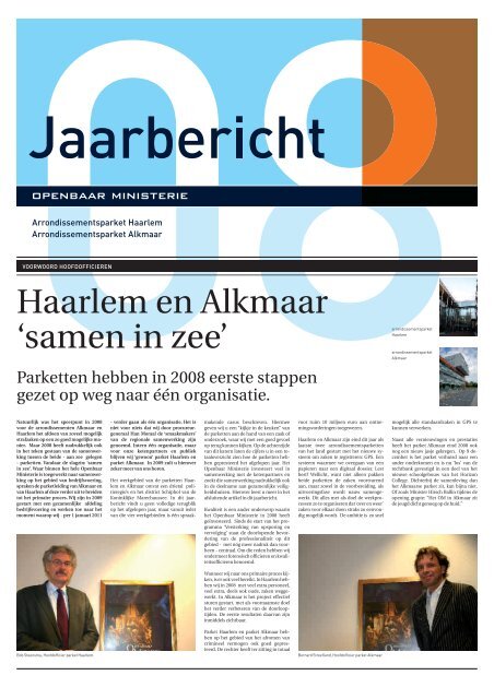 Haarlem en Alkmaar 'samen in zee' - Openbaar Ministerie