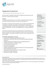 Sælgende Produktchef - Jay.net A/S