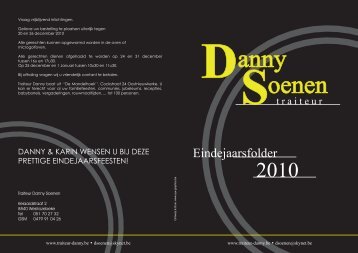 Eindejaarsfolder - traiteur Danny