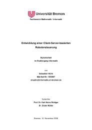 Entwicklung einer Client-Server-basierten Robotersteuerung