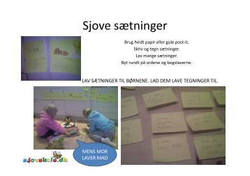 Sjove sætninger - sjovskole.dk