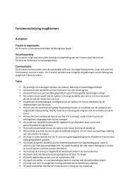 Functieomschrijving Jeugdtrainers