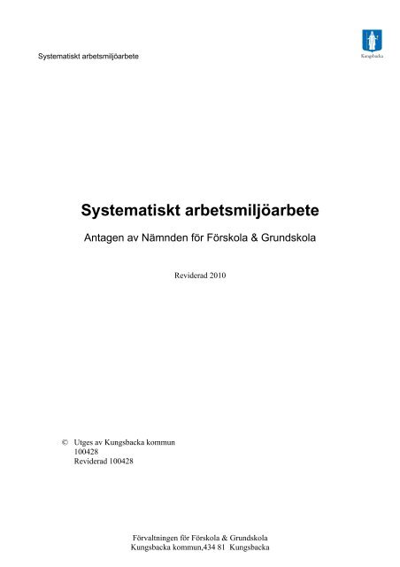 Systematiskt arbetsmiljöarbete