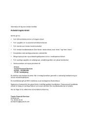 Överlåtelse avbetalning - Toyota