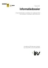 Competentiebehoeften en opleiding in de voedingsnijverheid - IPV