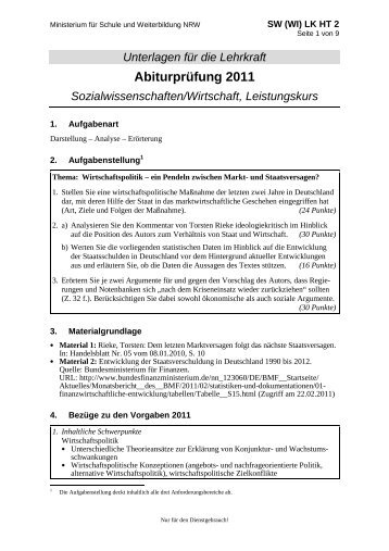 Abiturprüfung 2011 - LKSowi-CFvWG10-12