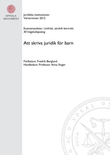 Att skriva juridik för barn - Familjens Jurist