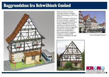 Baggrundshus fra Schwäbisch Gmünd - butikker - KRONO Modelbane