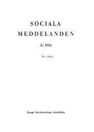 Sociala Meddelanden Ar 1966 1 4 Pdf Statistiska Centralbyran