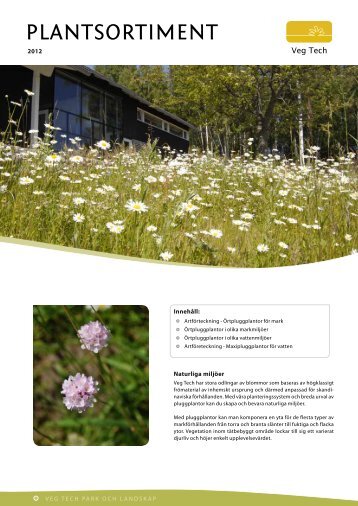 PLANTSORTIMENT - Veg Tech