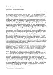 Een handgeschreven brief van Voltaire - WWW2 fan Tresoar