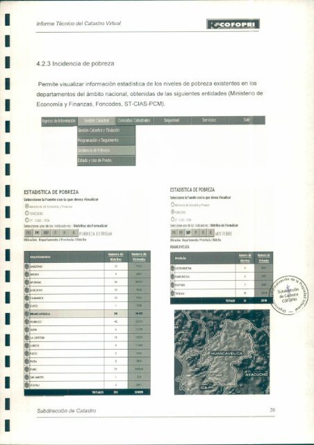 Informe Técnico del Catastro Virtual - Cofopri