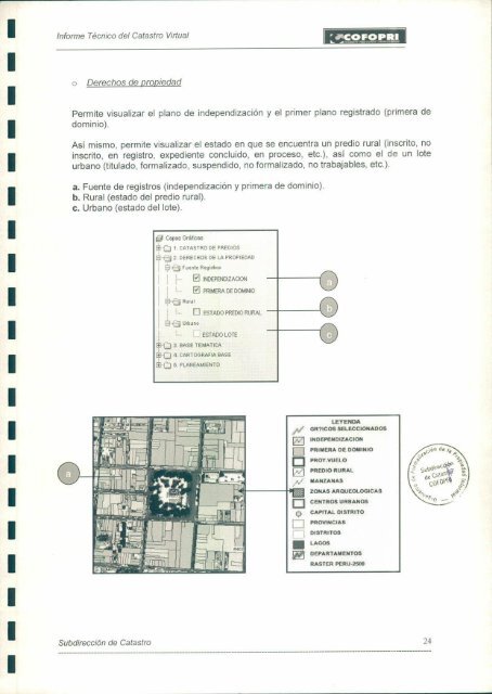 Informe Técnico del Catastro Virtual - Cofopri