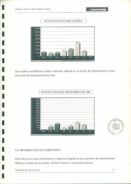 Informe Técnico del Catastro Virtual - Cofopri