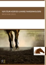 VLIF-steun voor de Vlaamse paardenhouderij - Vlaams Paardenloket