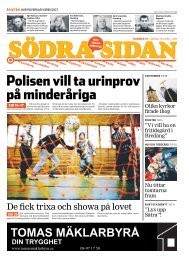 Polisen vill ta urinprov på minderåriga - Södra Sidan