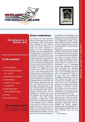 Lees hier het verenigingsblad van NVPV Afd ... - Postzegelblog