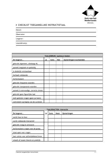 Checklist toegankelijke instructietaal.pdf - Klare taal rendeert