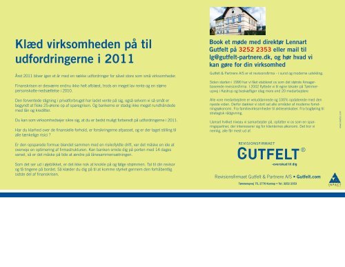 Er din virksomhed klædt på til 2011? - Gutfelt & Partnere A/S