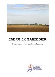 Bewonersplan Energiek Ganzediek - Zembla