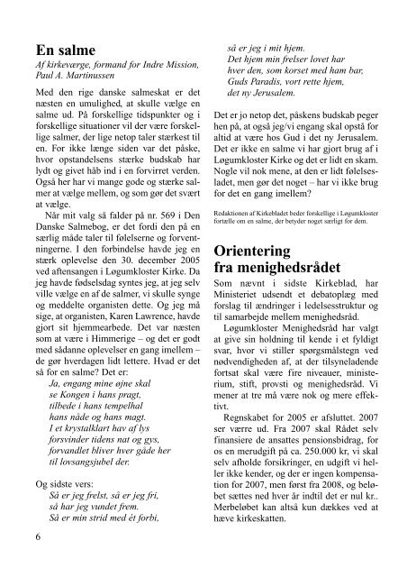 Kirkeblad årg 7 nr 3 - Løgumkloster Kirke