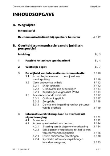 INHOUDSOPGAVE - Politeia