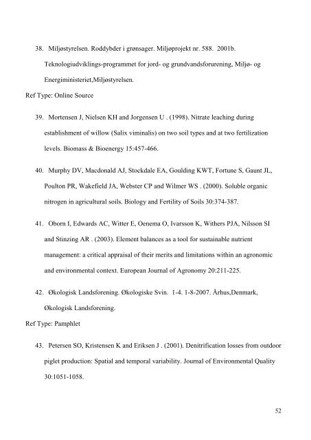 Nitrogen distribution and potential nitrate leaching in a combined ...