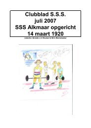Clubblad SSS oktober-2007.pdf - SSS Alkmaar