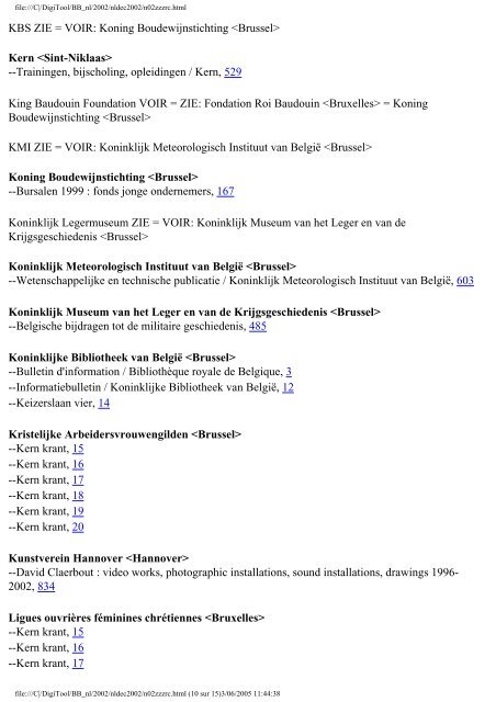 De Belgische Bibliografie - Koninklijke Bibliotheek van België