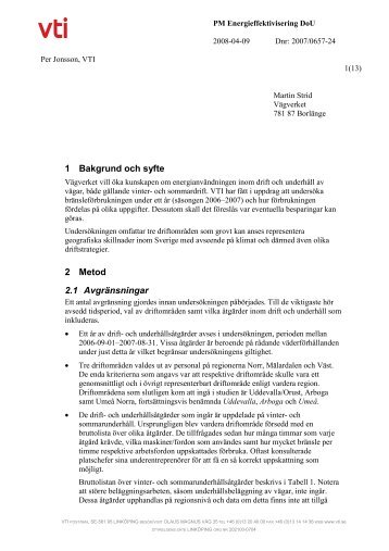 1 Bakgrund och syfte 2 Metod 2.1 Avgränsningar