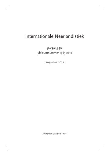 IN Jubileumnummer 2012 - Internationale Vereniging voor ...