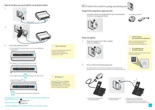 U hebt één enkel 6-polig aansluitpunt - Belgacom