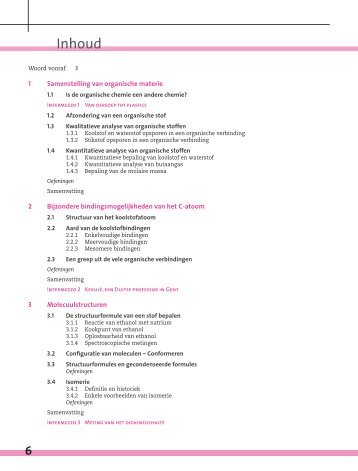 Organische chemie: inhoud - Hoger