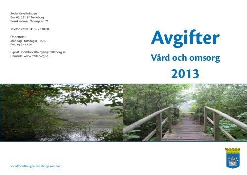 Folder - Avgifter Vård- och omsorg 2013 (PDF ... - Trelleborg