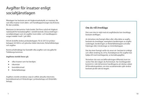 Folder - Avgifter Vård- och omsorg 2013 (PDF ... - Trelleborg