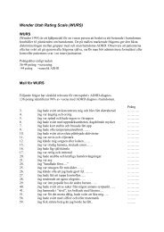 KES - Karolinska Exhaustion Scale - Viss