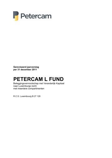 PETERCAM L FUND - Rabobank