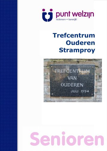 Folder Trefcentrum Stramproy - Punt Welzijn