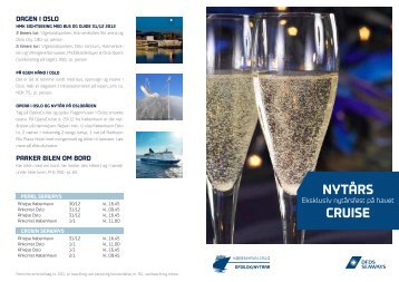 Nytårs Cruise folderen - DFDS Seaways