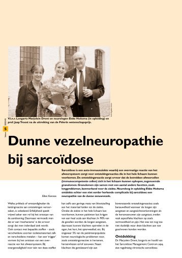 Dunne vezelneuropathie bij sarcoïdose - Ildcare.nl