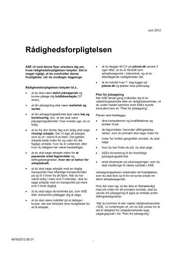 Rådighedsforpligtelsen (PDF) - ASE