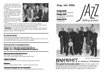 Aug.- okt. 2006 - Ballerup Jazzklub