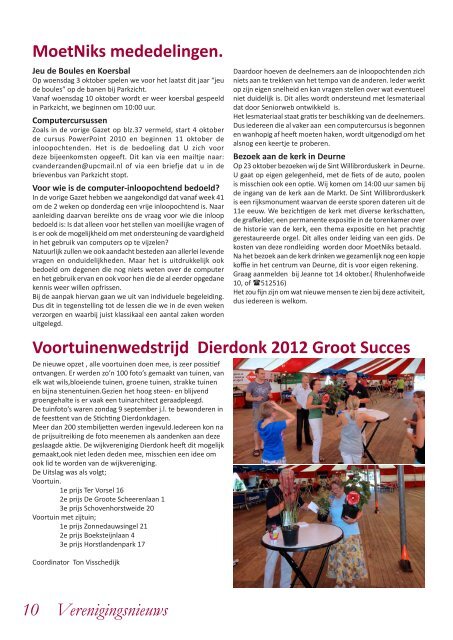 Editie Oktober 2012 - Gazet - Dierdonk