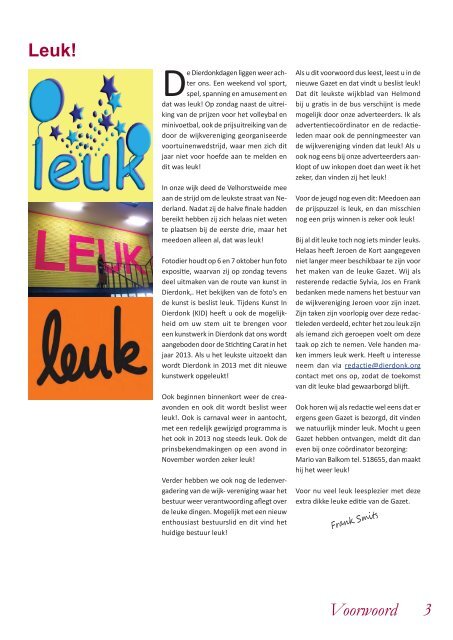 Editie Oktober 2012 - Gazet - Dierdonk