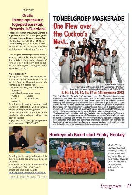 Editie Oktober 2012 - Gazet - Dierdonk